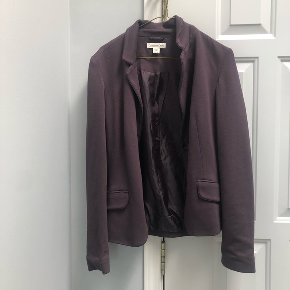 NWT - Purple/Grey Jersey Blazer - Picture 2 of 4